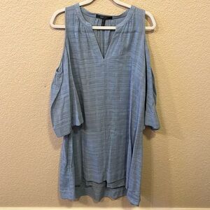 Mid thigh Blue Dress